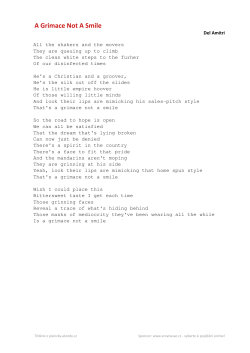 Del Amitri A Grimace Not A Smile - Pisnicky