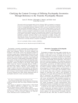 Clarifying the Content Coverage of Differing Psychopathy