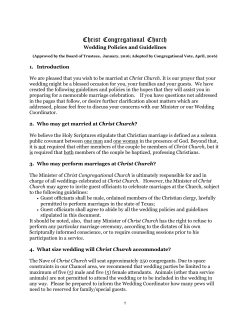 CCC Wedding Policypdf - Christ Church Lufkin
