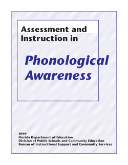 phono manual for web - Florida Department Of Education