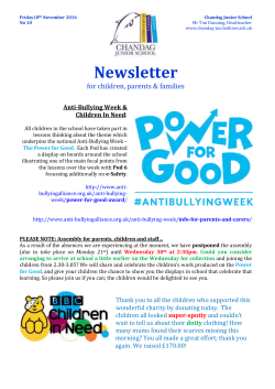 Friday 18th November 2016