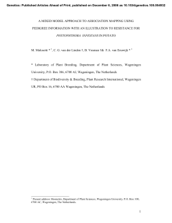 1 a mixed model approach to association mapping using pedigree