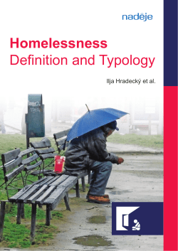 Homelessness Definition and Typology