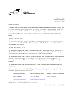Student Veterans Handbook