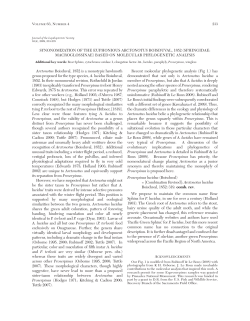 SYNONOMIZATION OF THE EUPHONIOUS ARCTONOTUS