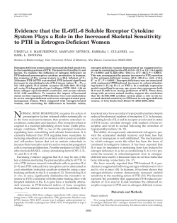 Evidence that the IL-6/IL-6 Soluble Receptor Cytokine System Plays