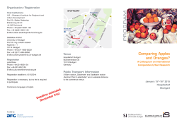 PROGRAM - Institut f&uuml;r Landes- und Stadtentwicklungsforschung