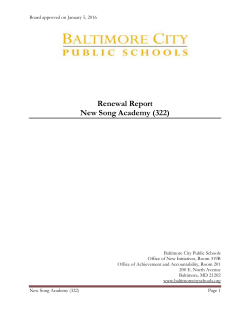 New Song Academy - Baltimore City Public Schools