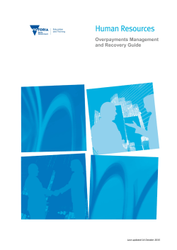 Overpayment Management and Recovery Guide
