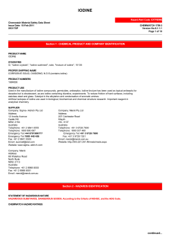 MSDS - LupinSys