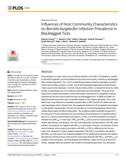 Influences of Host Community Characteristics on Borrelia
