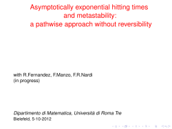 Asymptotically exponential hitting times and metastability: a