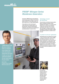 PRISM&reg; Nitrogen Series Membrane Generators
