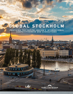 Global Stockholm: Profiling the Capital Region`s International
