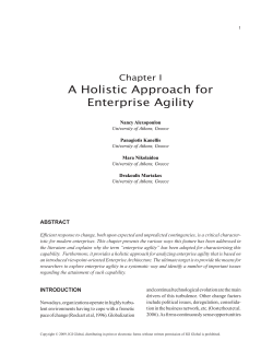 A Holistic Approach for Enterprise Agility
