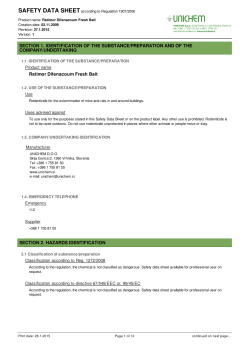 Ratimor Difenacoum Fresh Bait MSDS