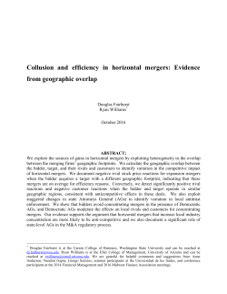 Collusion and efficiency in horizontal mergers: Evidence from