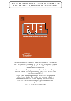 Fuel 2009, 88, 560-565