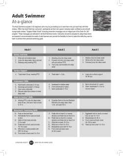 Adult Swimmer At-a-glance