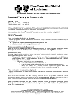 Medical Policy - Blue Cross and Blue Shield of Louisiana