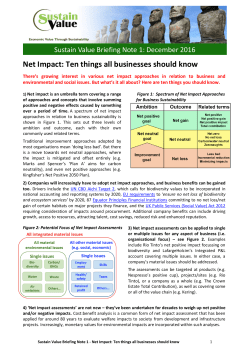 Net Impact: Ten things all businesses should know
