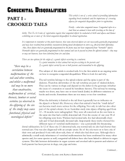 Congenital Disqualifiers - Canadian Llama and Alpaca Association