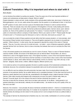 Cultural Translation: Why it is important and where to start with it