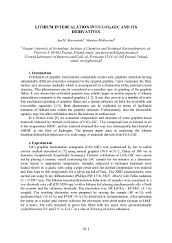 LITHIUM INTERCALATION INTO CrO3