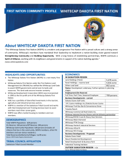About WHITECAP DAKOTA FIRST NATION