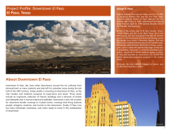 Downtown El Paso El Paso, Texas About Downtown El Paso