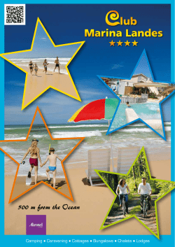 Brochure PDF - CAMPING CLUB MARINA
