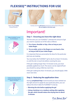 FLEXISEQ instructions for use