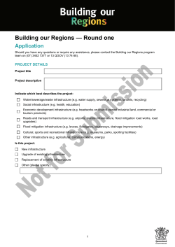 Building our Regions application questions