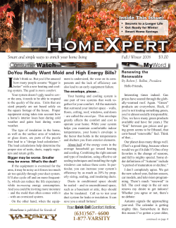 Fall/Winter 2008 - Varsity Plumbing and Heating