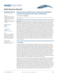 Role of extreme snowfall events in interannual variability of snowfall