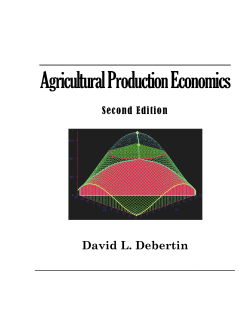 Agricultural Production Economics