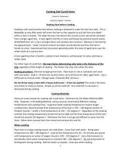 Cooking Salt Cured Hams