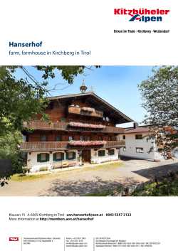 accommodation brochure