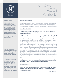 N2 Week 1 ABCs Attitude - Owensboro Christian Church