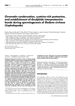 Chromatin condensation, cysteine