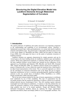 Proceedings of Geomorphometry 2009