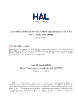 Interaction between urban spatial organization and flood risk