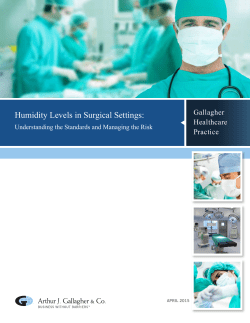Humidity Levels in Surgical Settings: