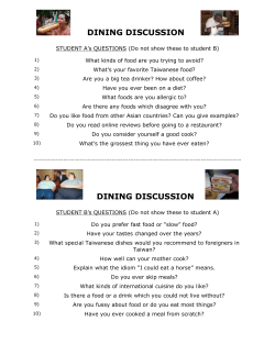 ESL conversation lesson on food