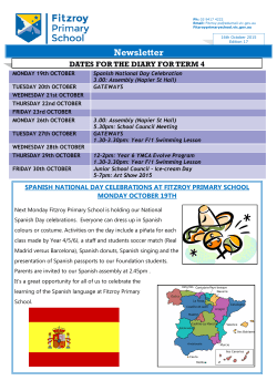 Newsletter - Fitzroy Primary School