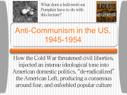 Anti-Communism in the US, 1945-1960 - LBCC e