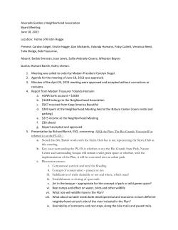 06/18/2013 Board Meeting - Alvarado Gardens Neighborhood