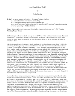 Lord Send Vival To Us