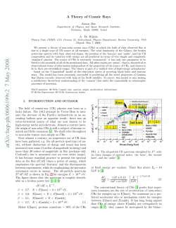 A theory of Cosmic Rays