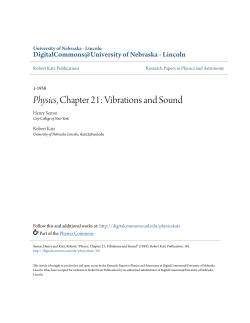 Physics, Chapter 21: Vibrations and Sound
